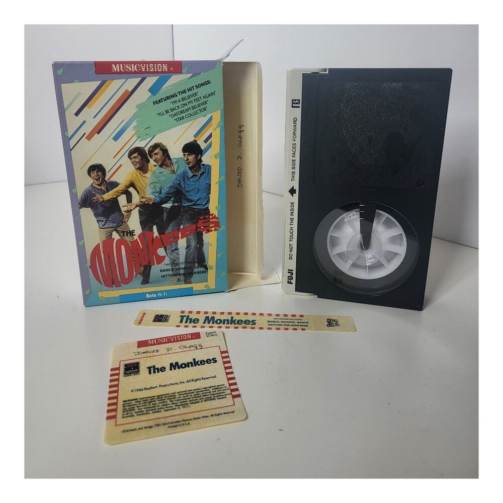 The Monkees BETA Tape Betamax (Not VHS) I'm a Believer